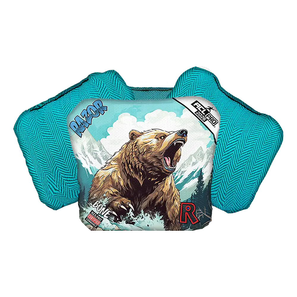 Bone | Alaskan Grizzly | ACL PRO Razor Cornhole Bags