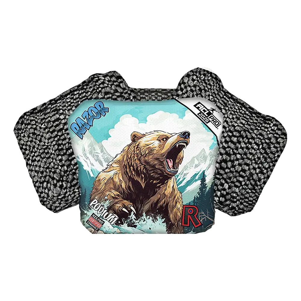 Podium | Alaskan Grizzly | ACL PRO Razor Cornhole Bags