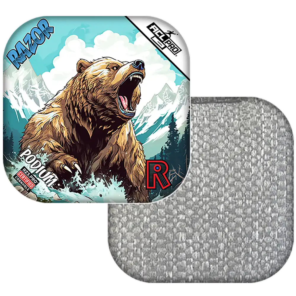 Podium | Alaskan Grizzly | ACL PRO Razor Cornhole Bags