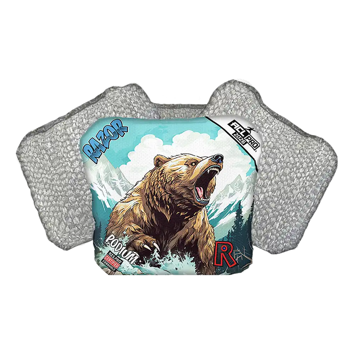 Podium | Alaskan Grizzly | ACL PRO Razor Cornhole Bags