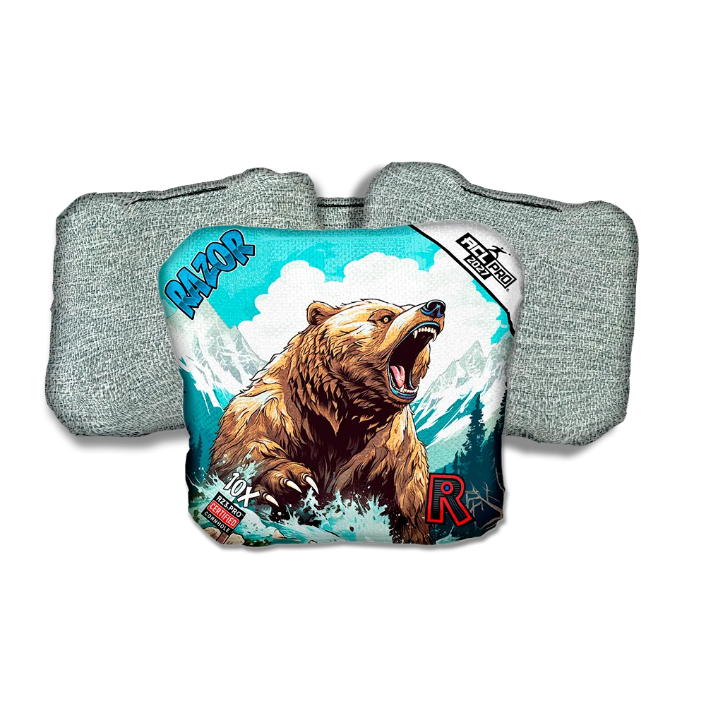 10 X PRO Alaskan Grizzly Light Back Cornhole Bags