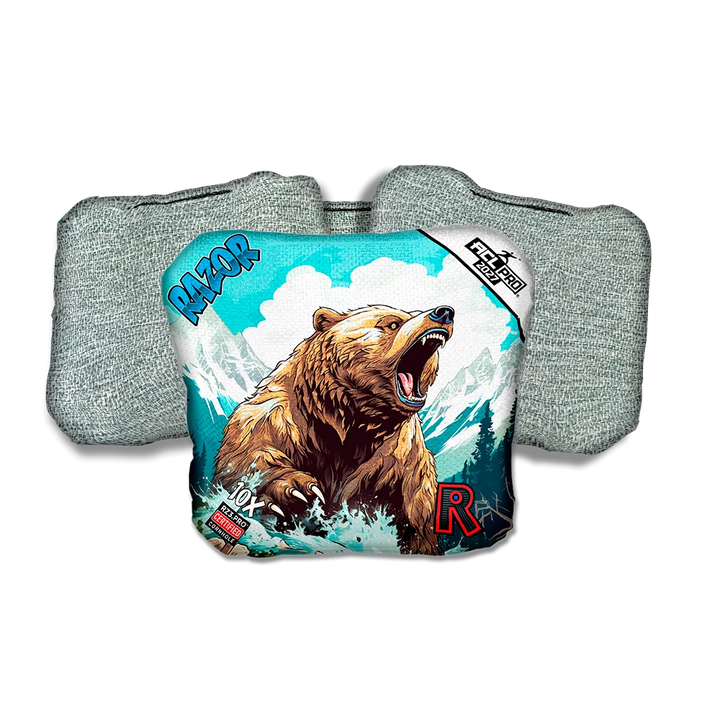 10 X PRO Alaskan Grizzly Light Back Cornhole Bags