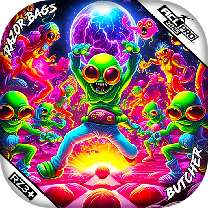 Butcher | Alien Dance Party | ACL PRO Cornhole Bags by Razor Bags (Razor Cornhole)