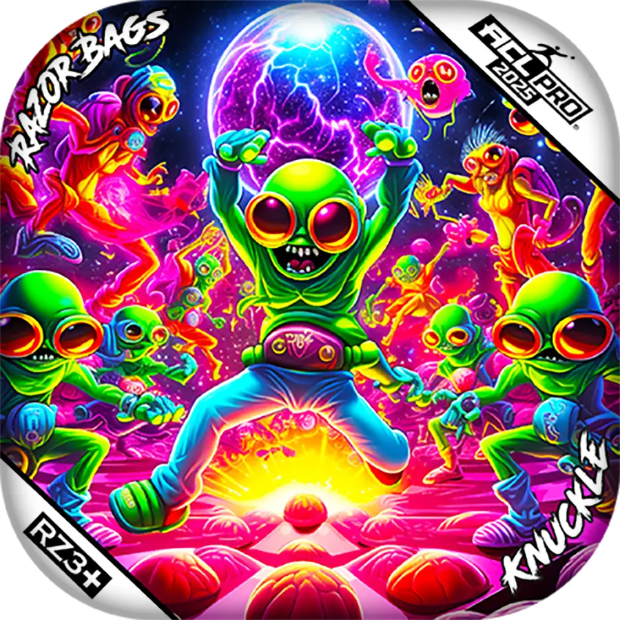 Knuckle | Alien Dance Party | ACL PRO Cornhole Bags by Razor Bags (Razor Cornhole)