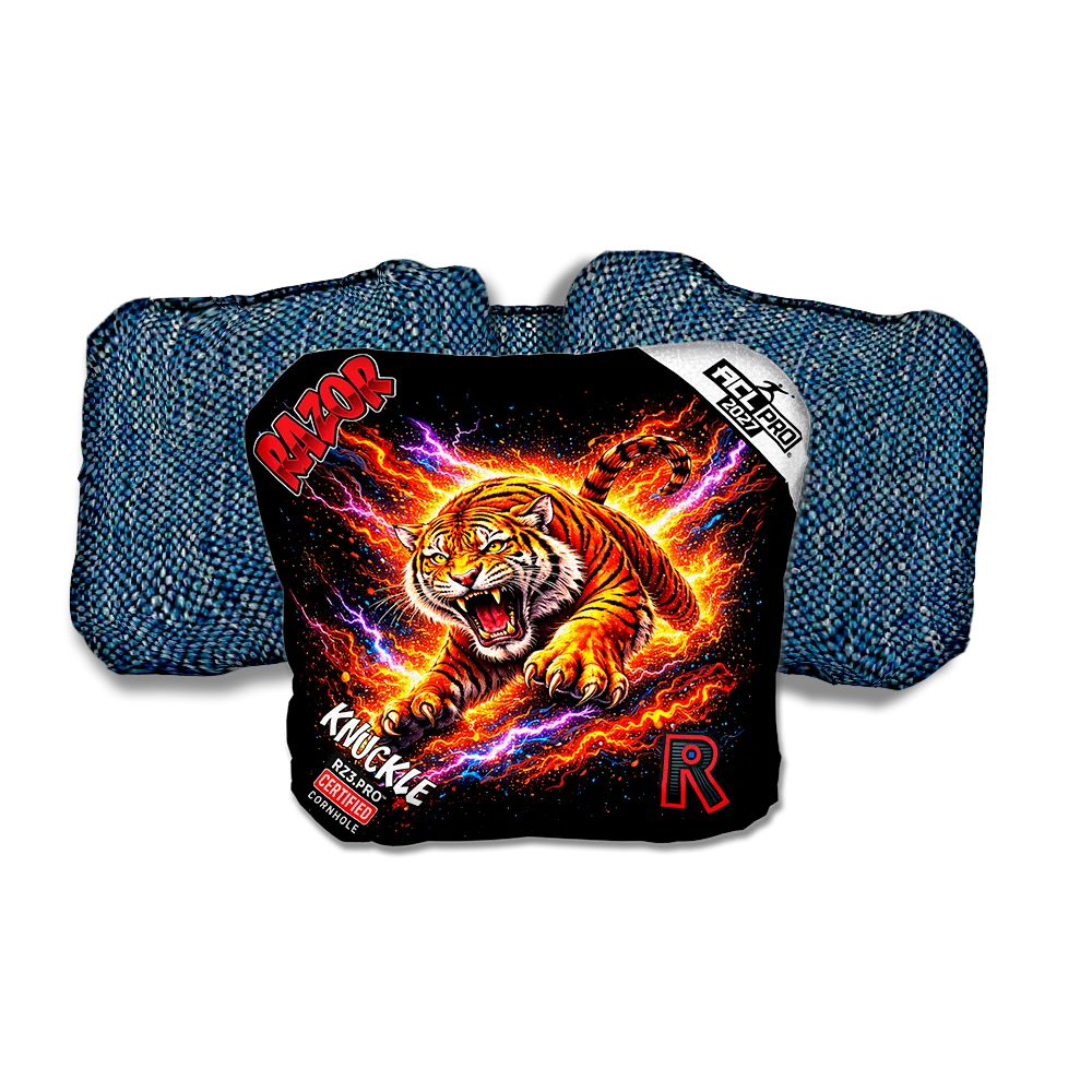 Knuckle PRO Ambush Blue Back Cornhole Bags