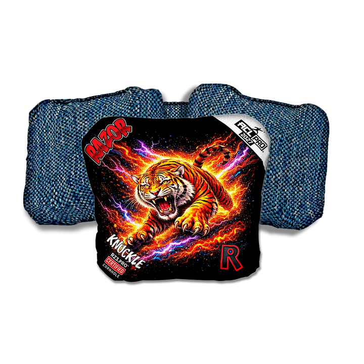 Knuckle PRO Ambush Blue Back Cornhole Bags
