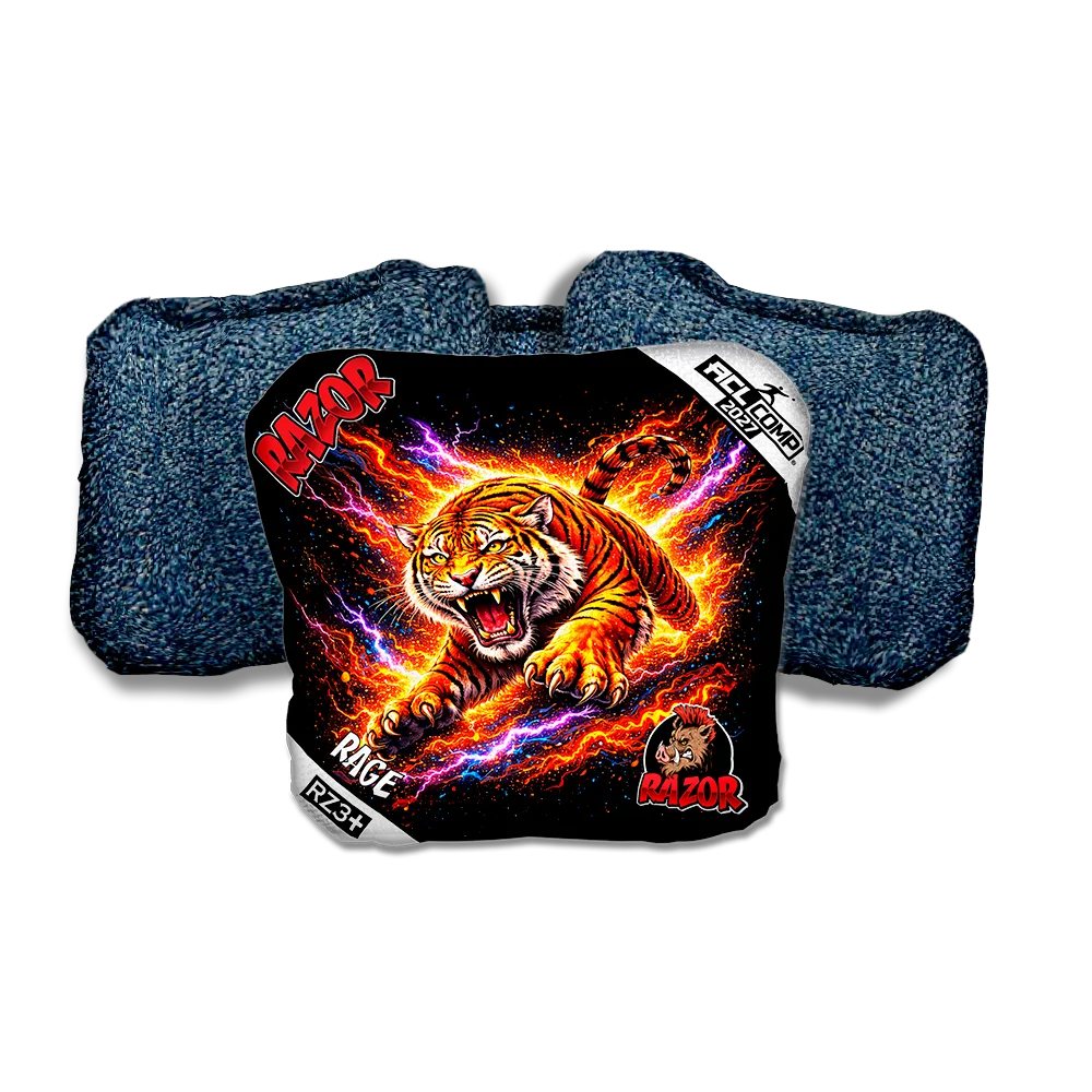 Rage COMP Ambush Blue Back Cornhole Bags