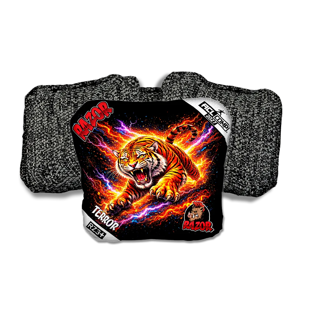 Terror COMP Ambush Black Back Cornhole Bags