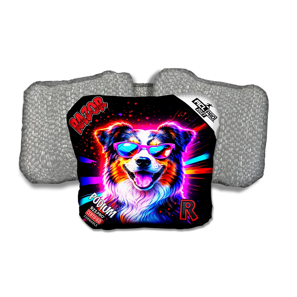 Podium PRO Australian Party Animals Silver Back Cornhole Bags