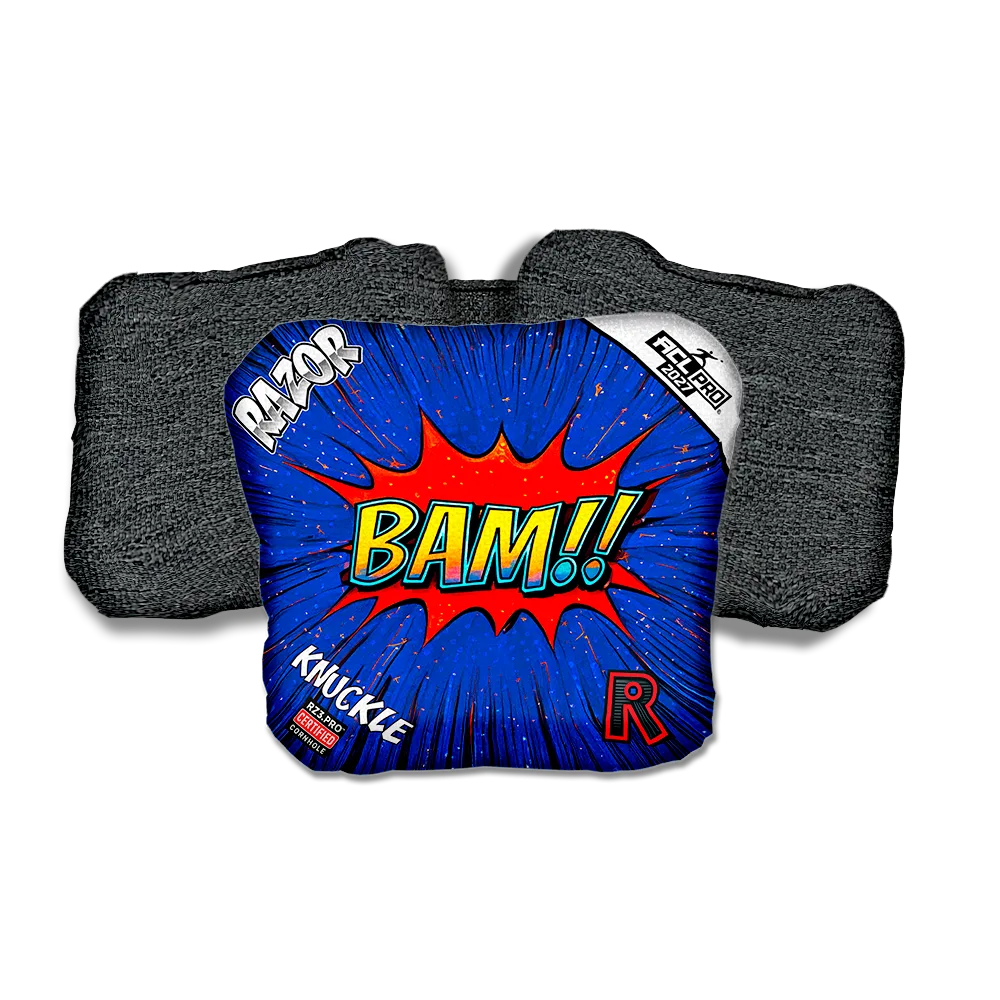 Knuckle PRO BAM! Black Back Cornhole Bags