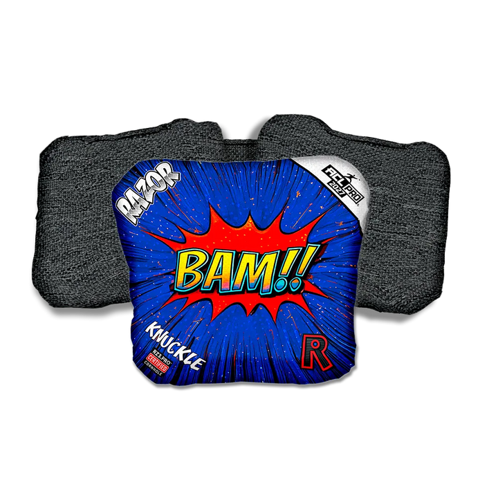 Knuckle PRO BAM! Black Back Cornhole Bags
