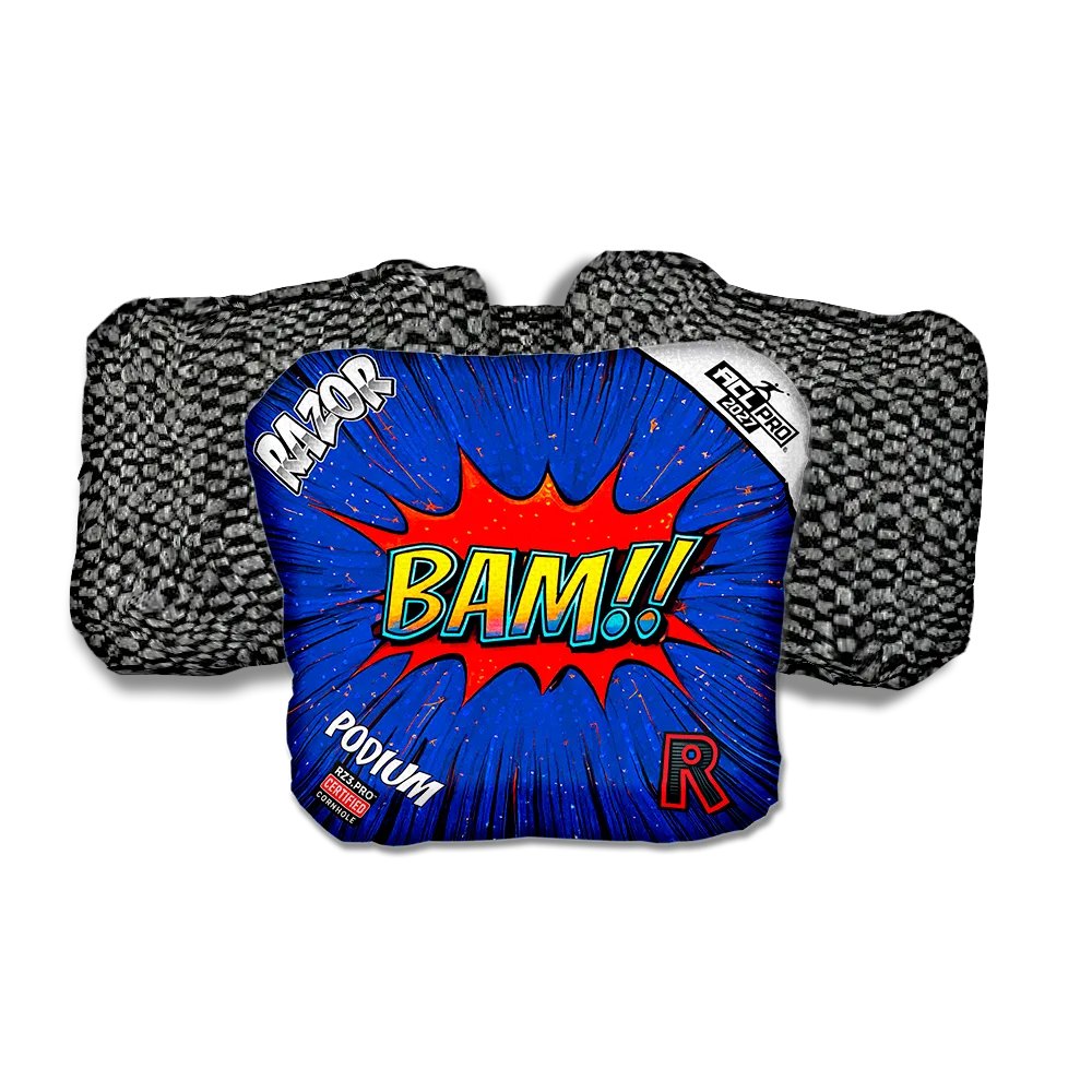 Podium PRO BAM! Black Back Cornhole Bags