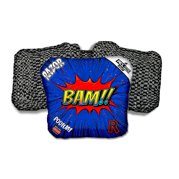 Podium PRO BAM! Black Back Cornhole Bags