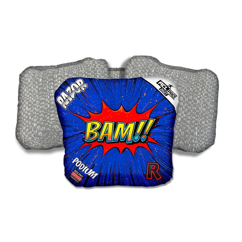 Podium PRO BAM! Silver Back Cornhole Bags