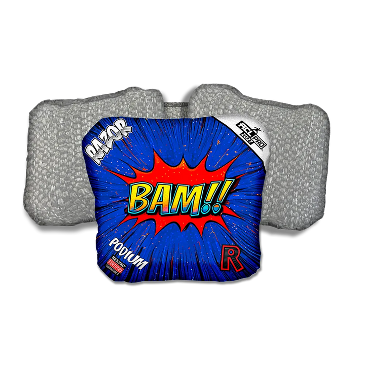 Podium PRO BAM! Silver Back Cornhole Bags