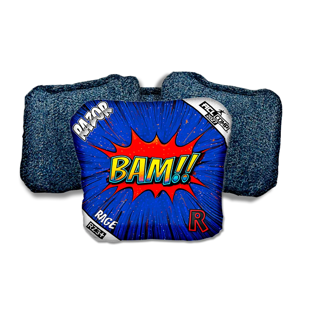 Rage COMP BAM! Blue Back Cornhole Bags