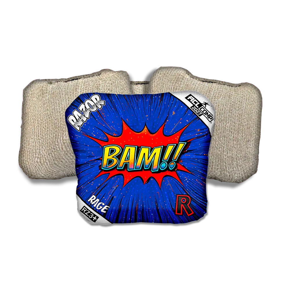 Rage COMP BAM! Tan Back Cornhole Bags