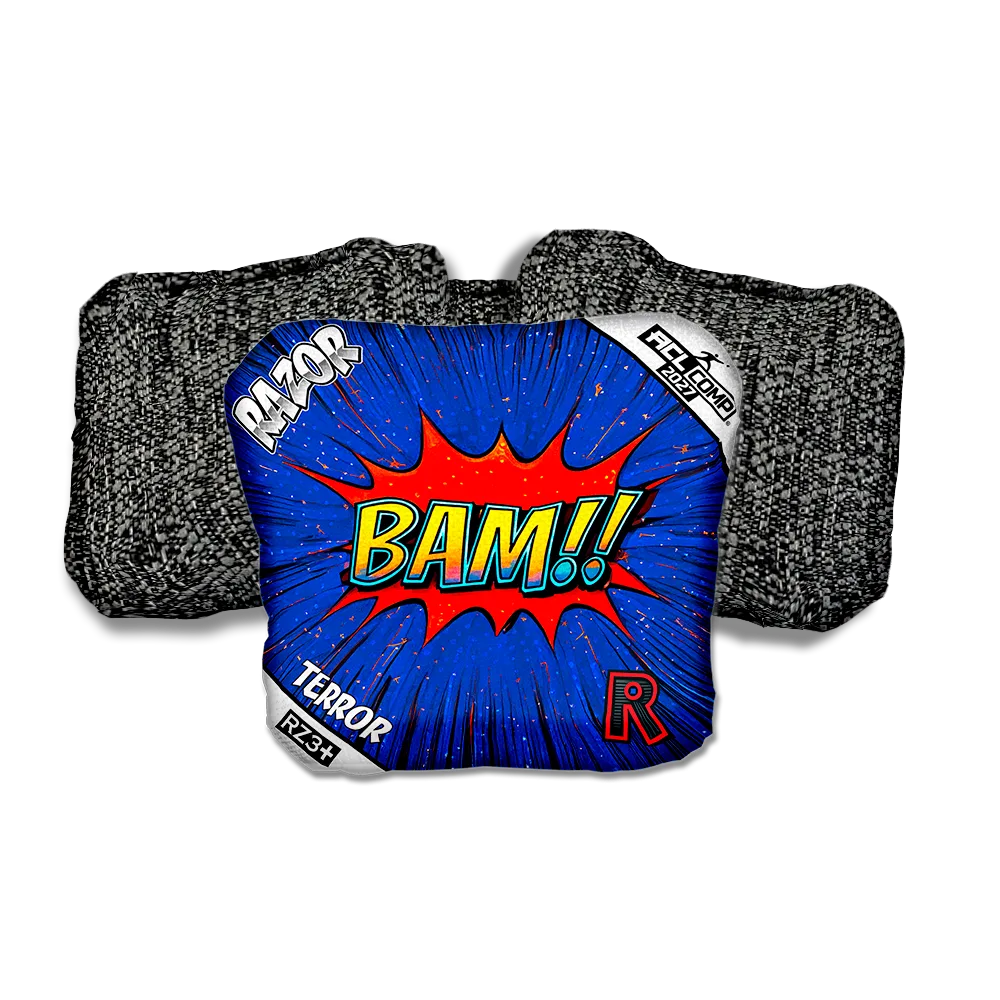 Terror COMP BAM! Black Back Cornhole Bags