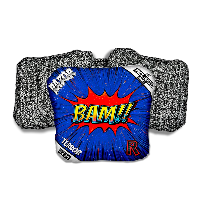 Terror COMP BAM! Salt Pepper Back Cornhole Bags