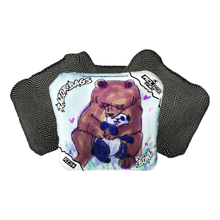 Bone | Bear Hug | ACL PRO Razor Cornhole Bags