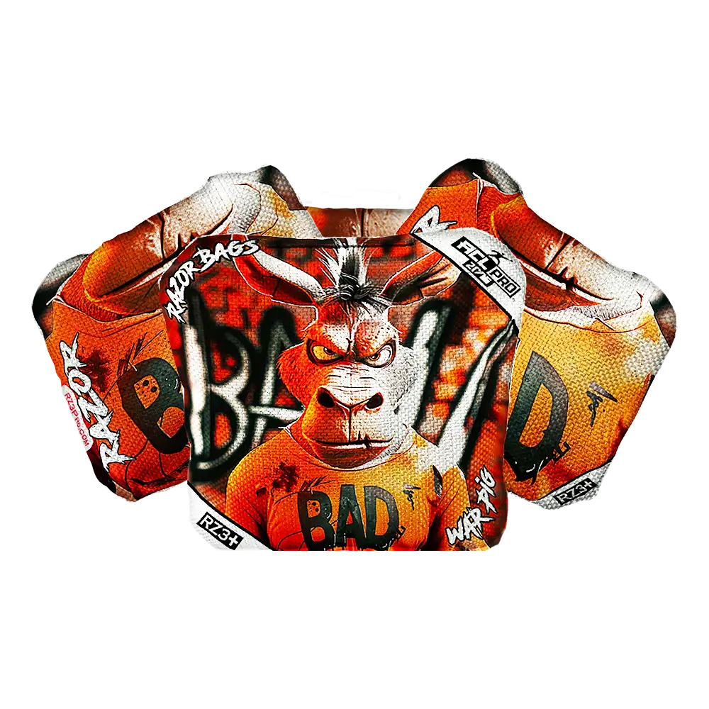 War Pig | Bad A Graffiti | ACL PRO Razor Cornhole Bags