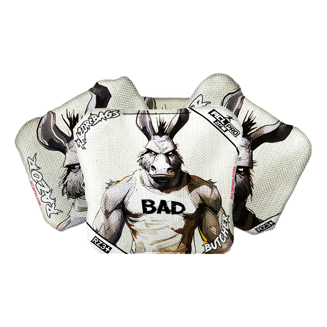 Butcher | Bad Ass Muscles | ACL PRO Razor Cornhole Bags