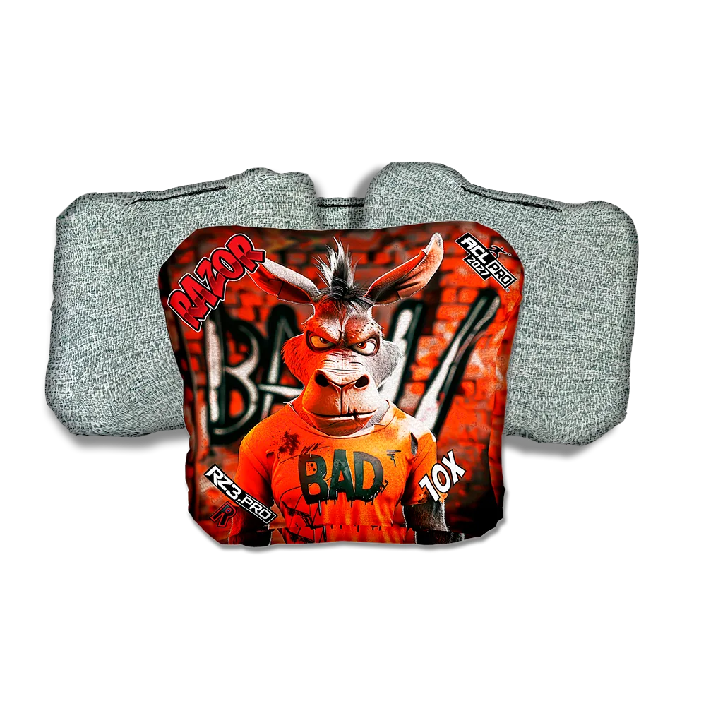 10 X PRO Bad A Graffiti Light Back Cornhole Bags