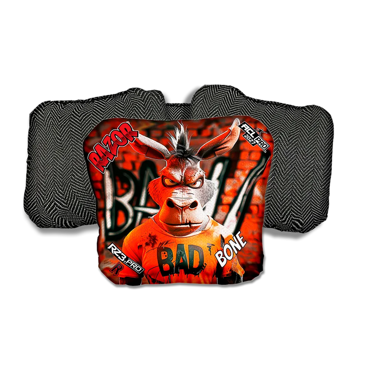 Bone PRO Bad A Graffiti Black Back Cornhole Bags