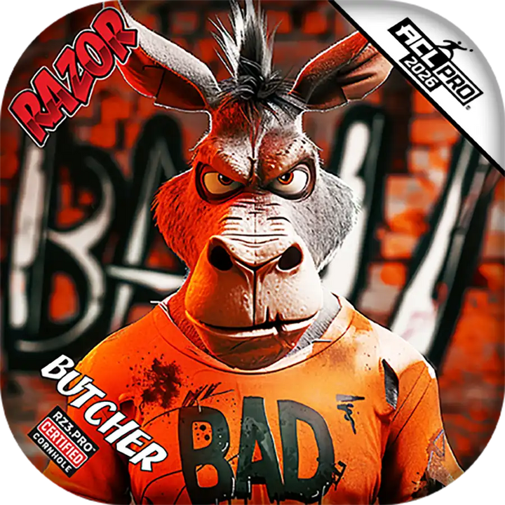 Butcher | Bad A Graffiti | ACL PRO Razor Cornhole Bags