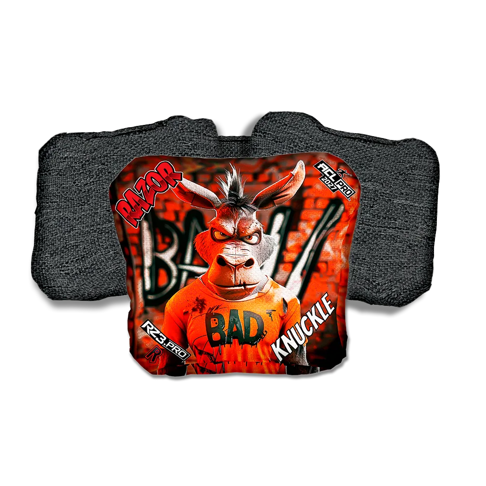 Knuckle PRO Bad A Graffiti Black Back Cornhole Bags