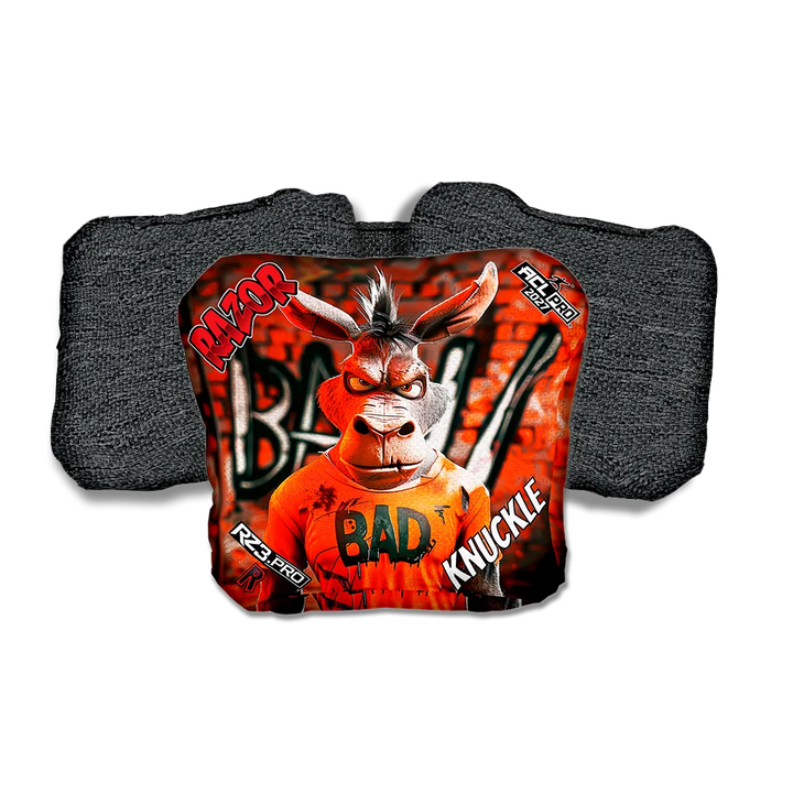 Knuckle PRO Bad A Graffiti Black Back Cornhole Bags
