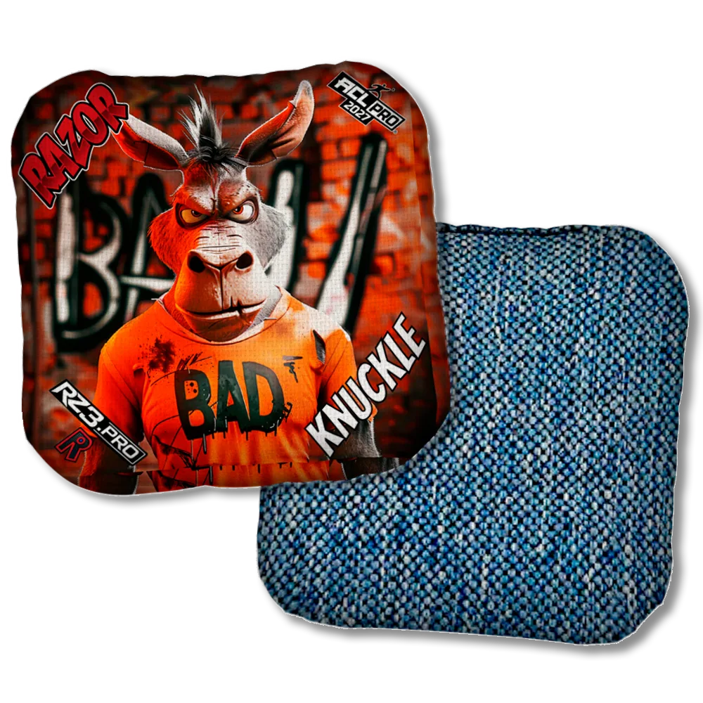 Knuckle PRO Bad A Graffiti Blue Back Product View