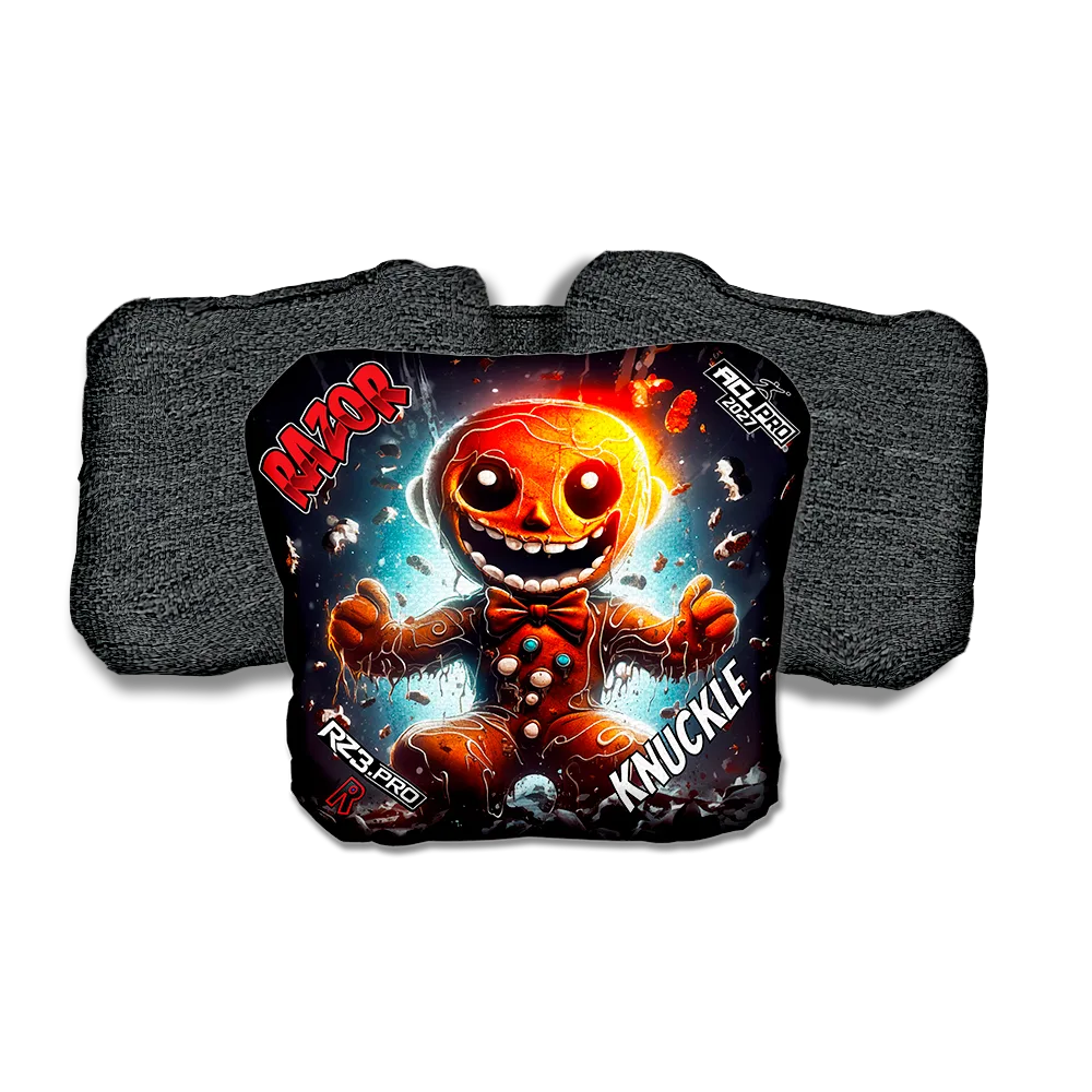 Knuckle PRO Bad Cookie Black Back Cornhole Bags