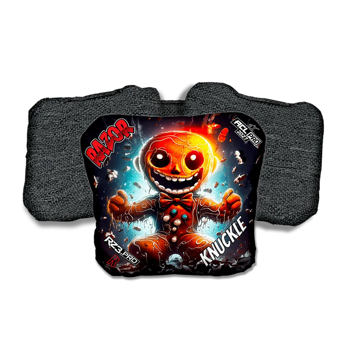 Knuckle PRO Bad Cookie Black Back Cornhole Bags