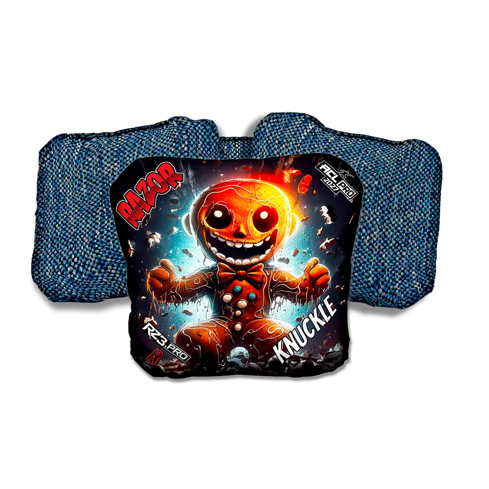 Knuckle PRO Bad Cookie Blue Back Cornhole Bags