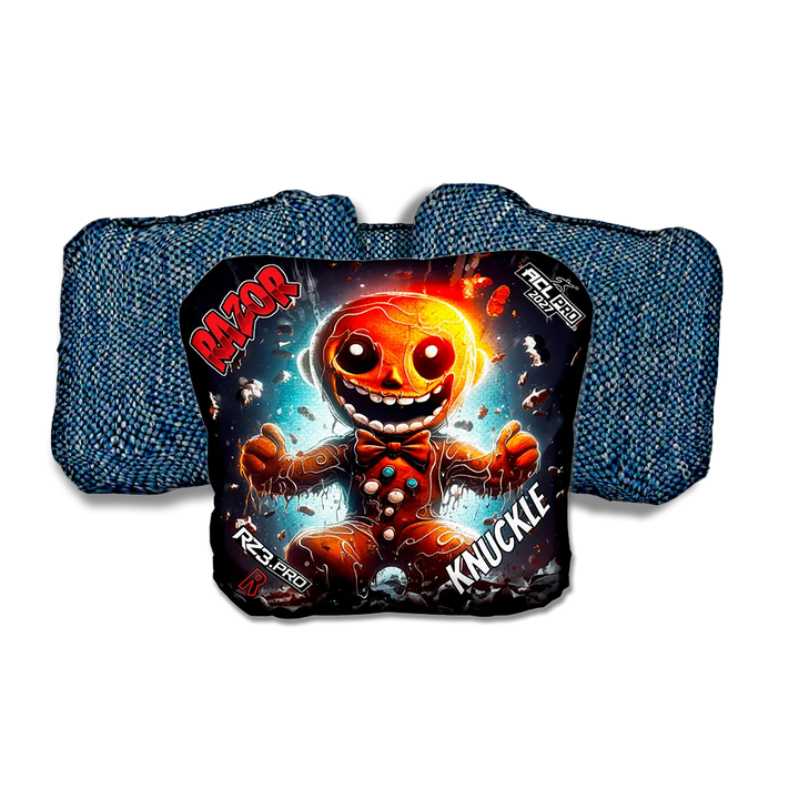 Knuckle PRO Bad Cookie Blue Back Cornhole Bags