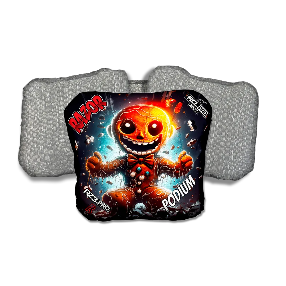 Podium PRO Bad Cookie Silver Back Cornhole Bags