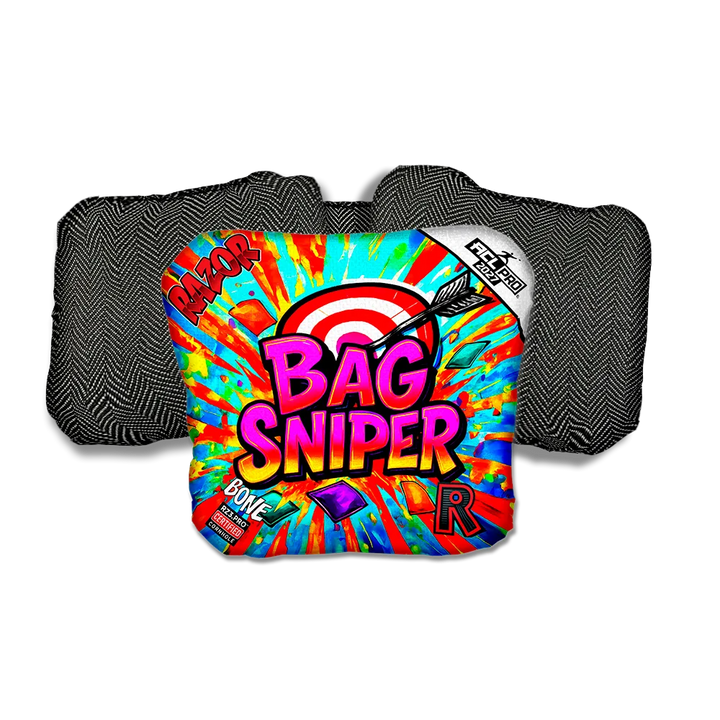 Bone PRO Bag Sniper Black Back Cornhole Bags