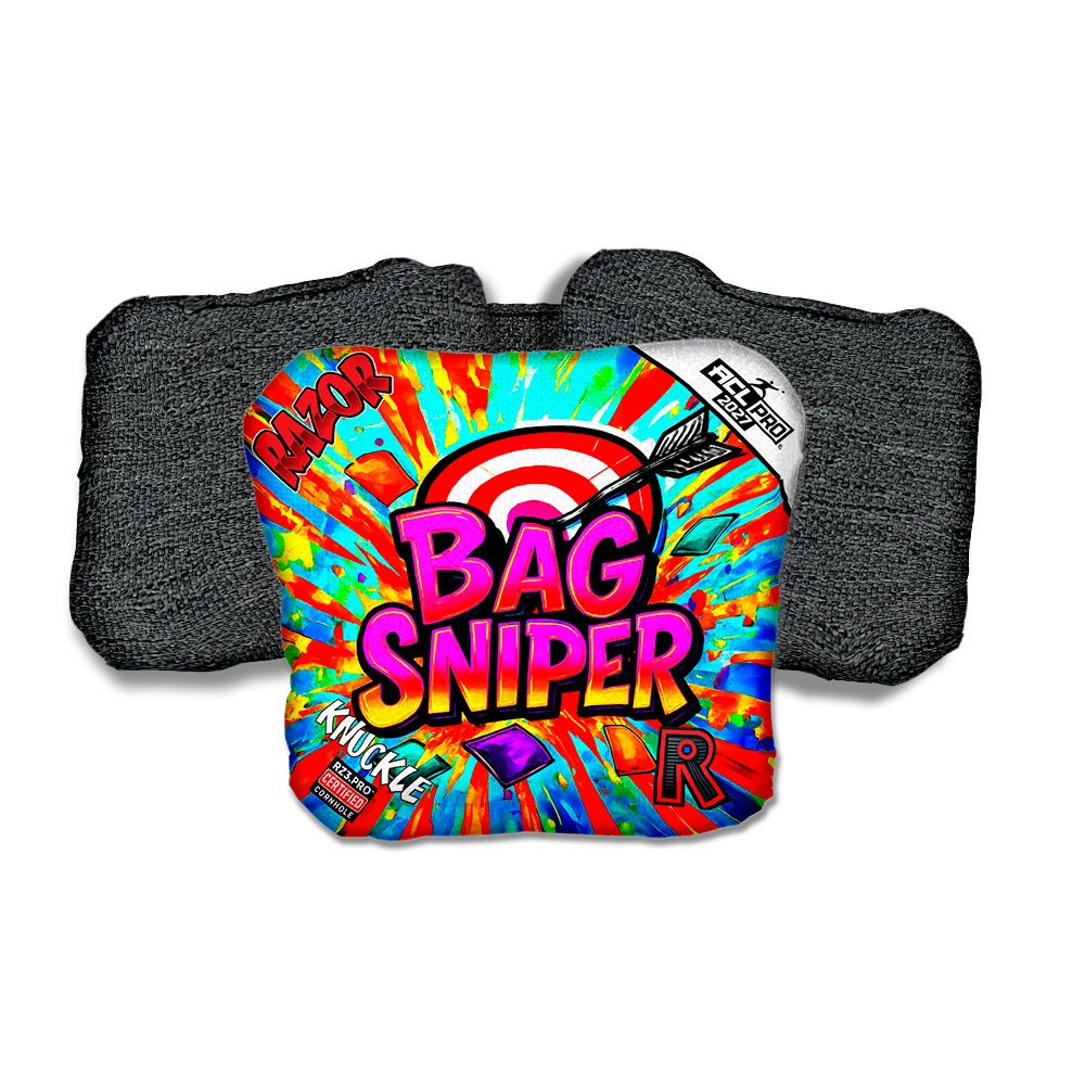 Knuckle PRO Bag Sniper Black Back Cornhole Bags