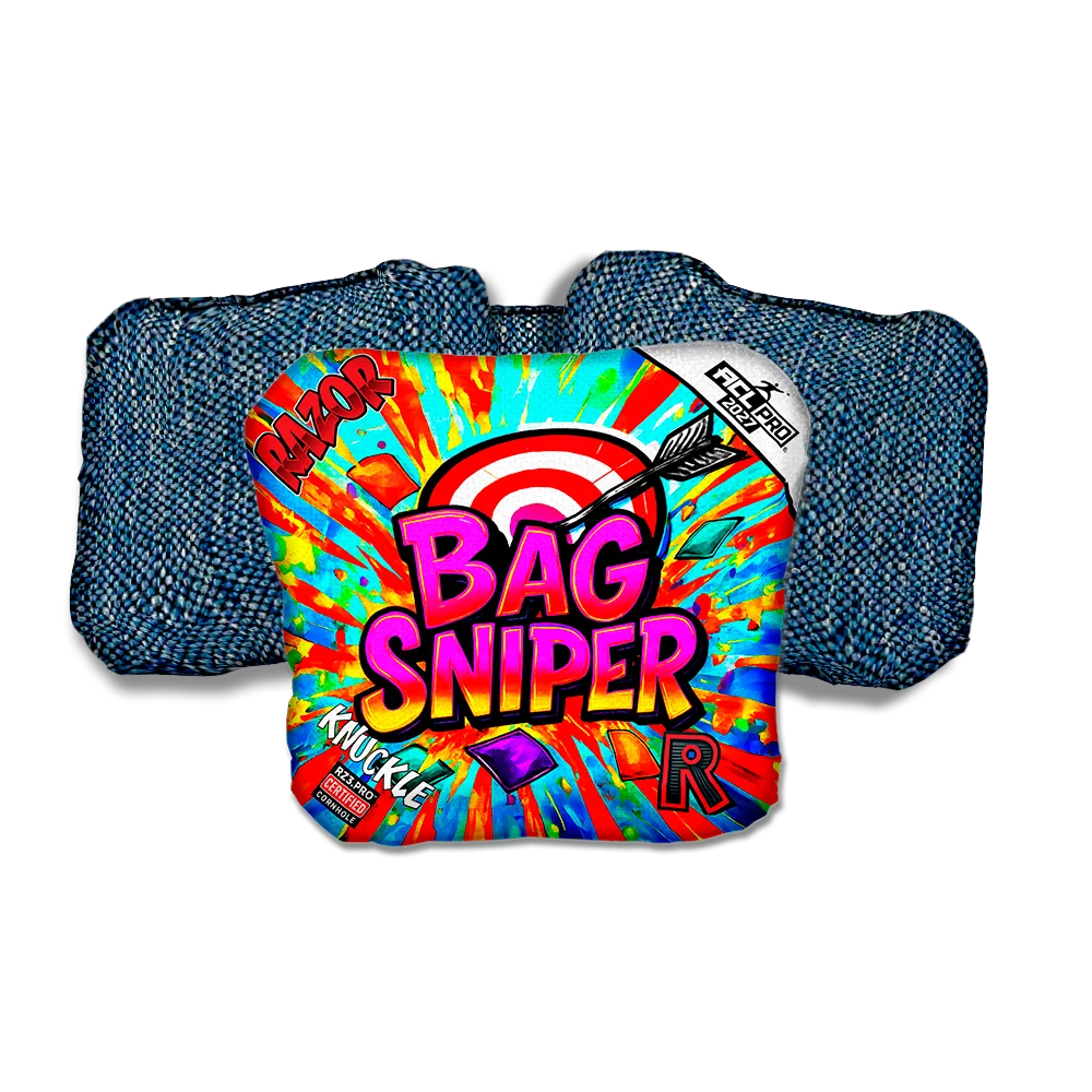 Knuckle PRO Bag Sniper Blue Back Cornhole Bags