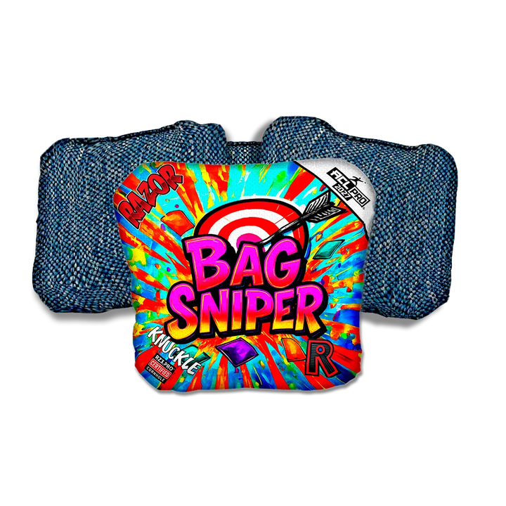 Knuckle PRO Bag Sniper Blue Back Cornhole Bags
