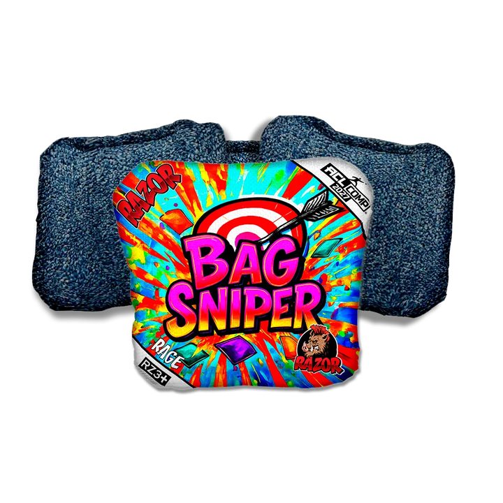 Rage COMP Bag Sniper Blue Back Cornhole Bags
