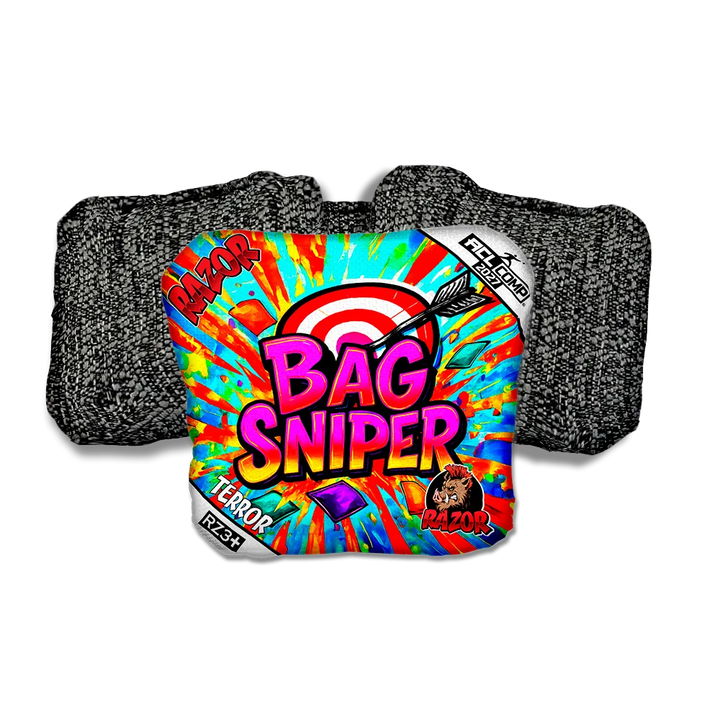 Terror COMP Bag Sniper Black Back Cornhole Bags