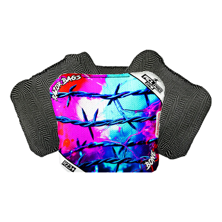 Bone | Barbed Wire | ACL PRO Razor Cornhole Bags