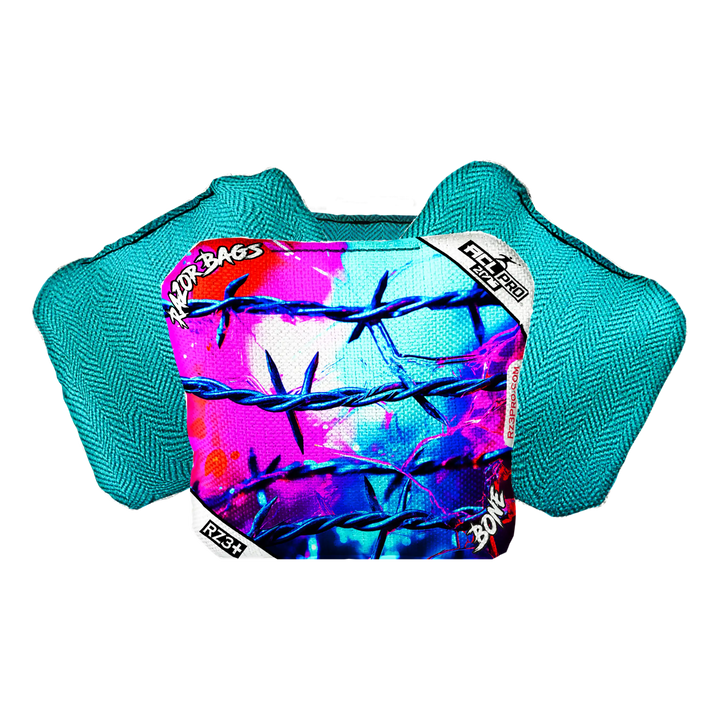 Bone | Barbed Wire | ACL PRO Razor Cornhole Bags