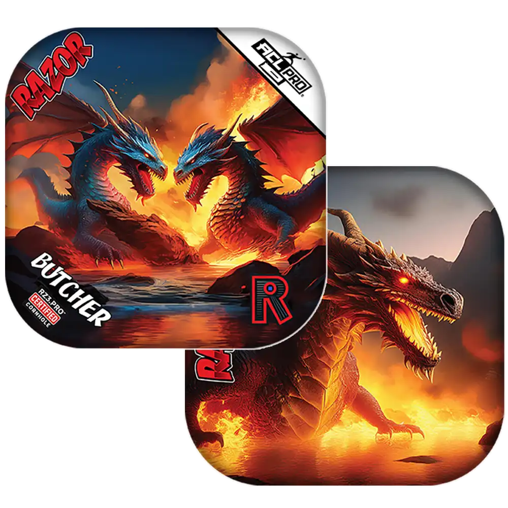 Butcher | Battle Dragons | ACL PRO Razor Cornhole Bags