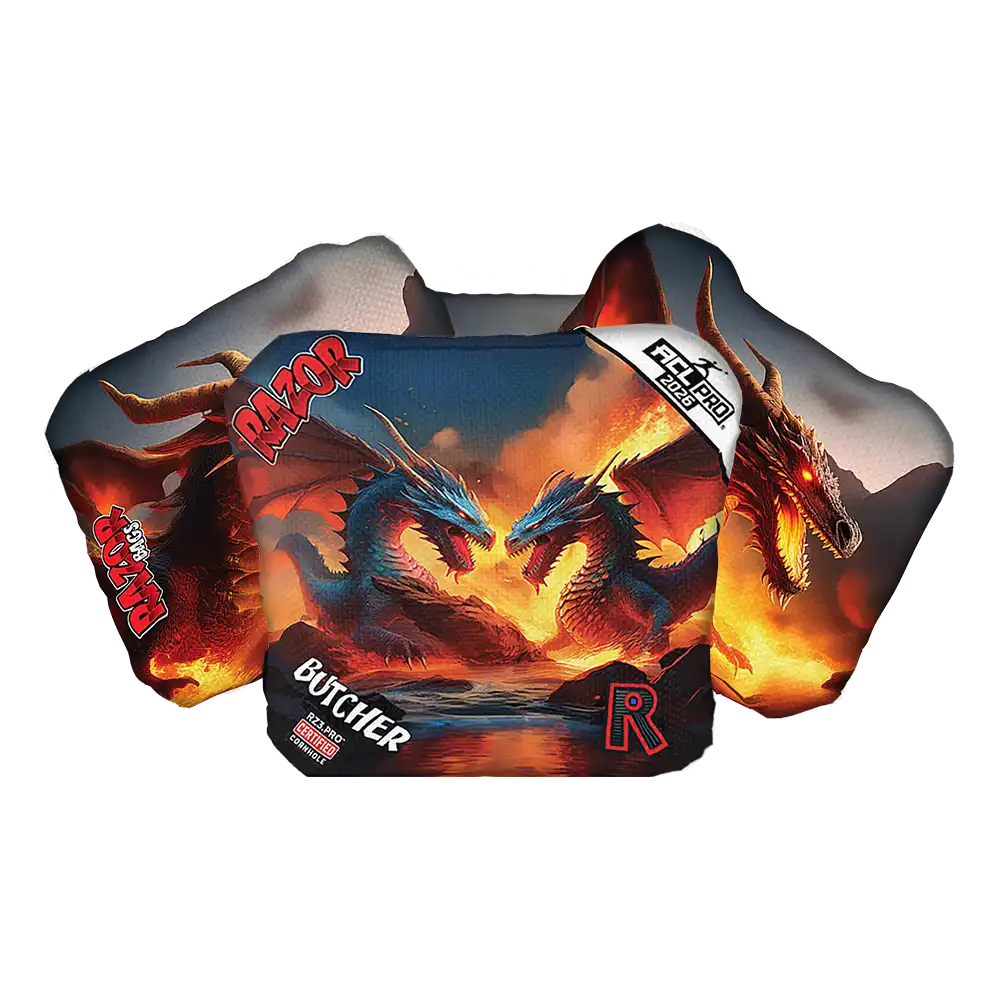 Butcher | Battle Dragons | ACL PRO Razor Cornhole Bags