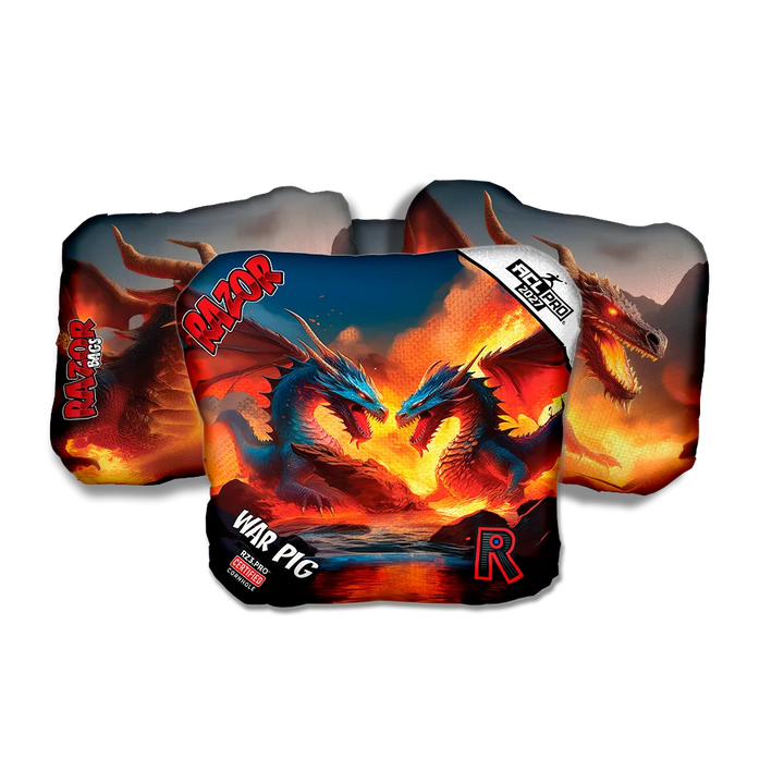 War Pig PRO Battle Dragons Cornhole Bags