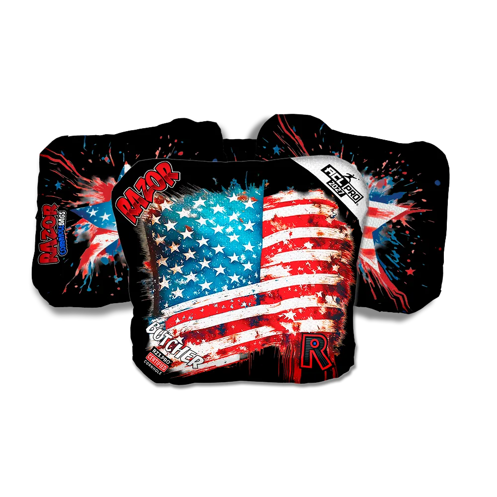 Butcher PRO Battle Flag Cornhole Bags