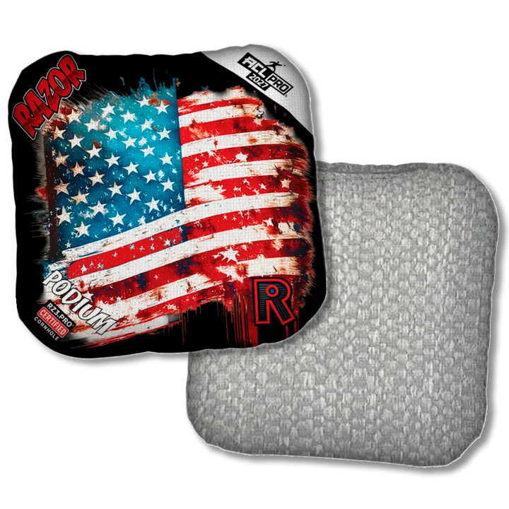 Podium PRO Battle Flag Silver Back Product View